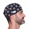 Calot court Sakura homme – fleurs de cerisier sur fond bleu marine – ChrysVal