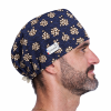 Calot couvrant Sakura homme – fleurs de cerisier sur fond bleu marine – ChrysVal