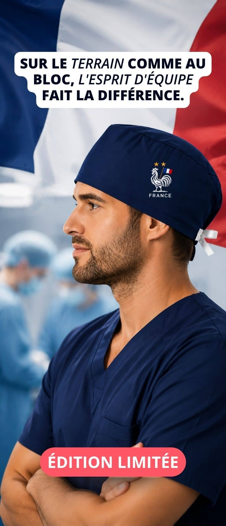 Calot de bloc Équipe de France édition limitée ChrysVal créateur français